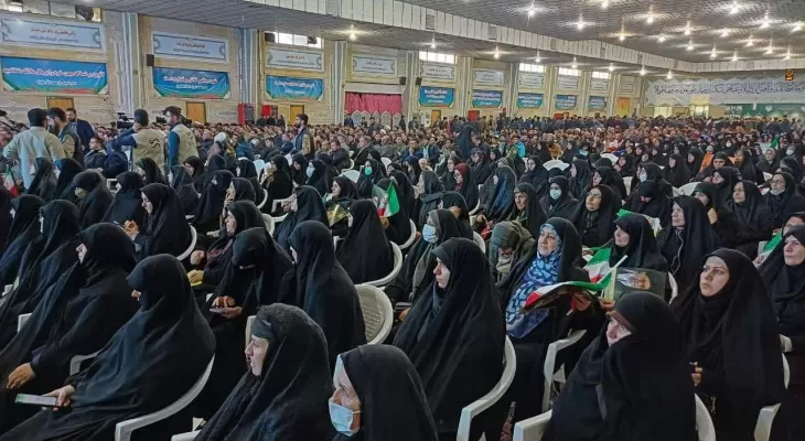 برگزاری تجمع ۹دی در حسینیه ثارالله سپاه کرمانشاه حسینیه ثارالله