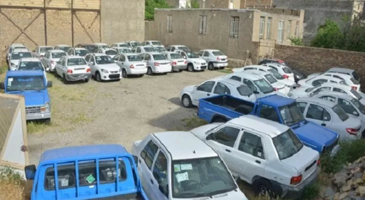 خودروهای رسوبی در پارکینگهای کرمانشاه تعیین تکلیف میشوند